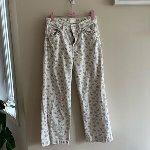 H&M floral jeans